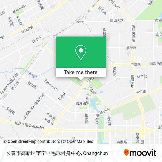 长春市高新区李宁羽毛球健身中心 map