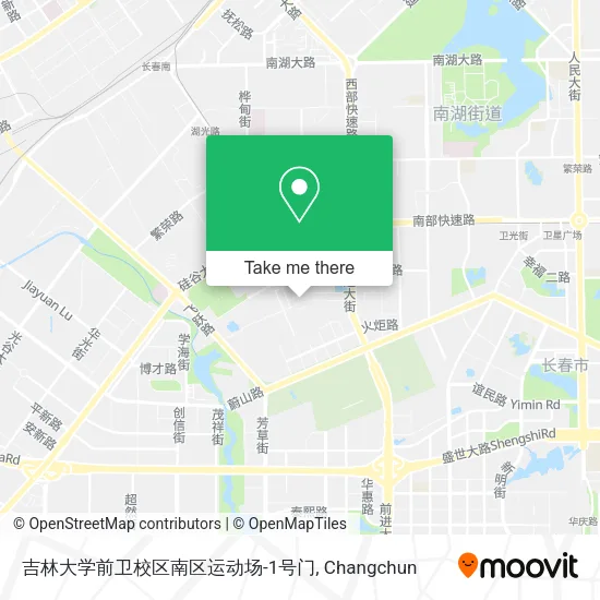 吉林大学前卫校区南区运动场-1号门 map