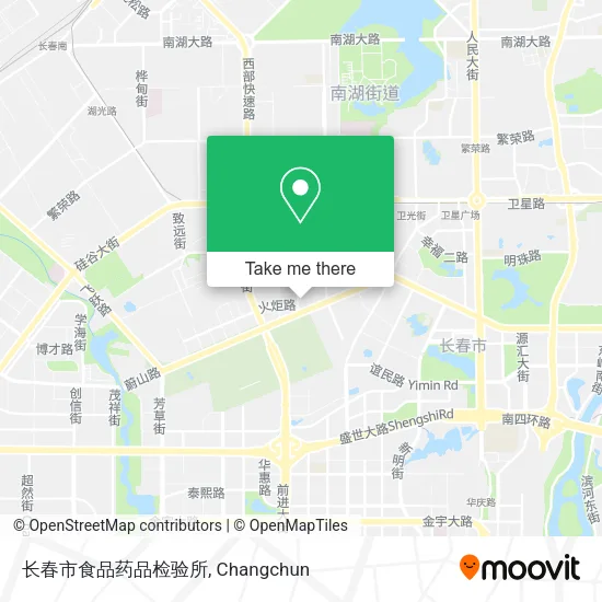 长春市食品药品检验所 map