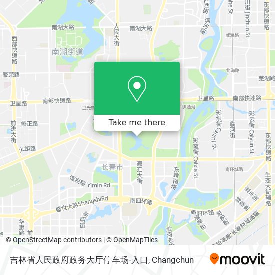 吉林省人民政府政务大厅停车场-入口 map
