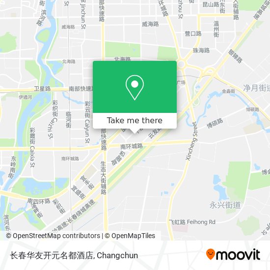 长春华友开元名都酒店 map