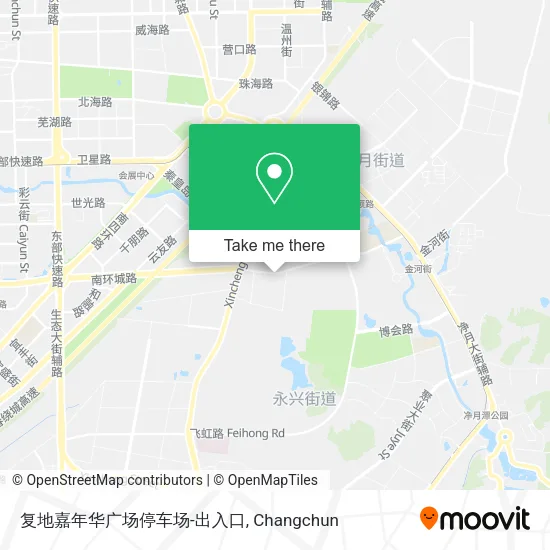 复地嘉年华广场停车场-出入口 map