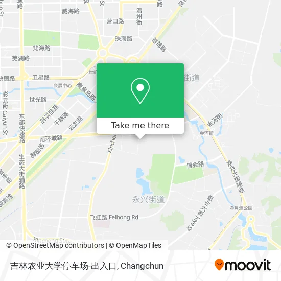 吉林农业大学停车场-出入口 map