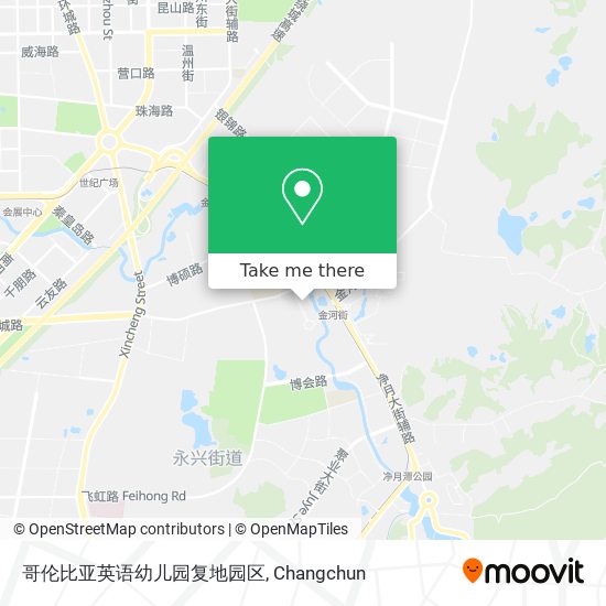 哥伦比亚英语幼儿园复地园区 map