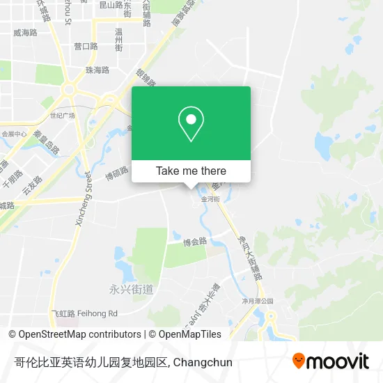 哥伦比亚英语幼儿园复地园区 map