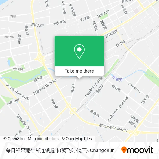 每日鲜果蔬生鲜连锁超市(腾飞时代店) map