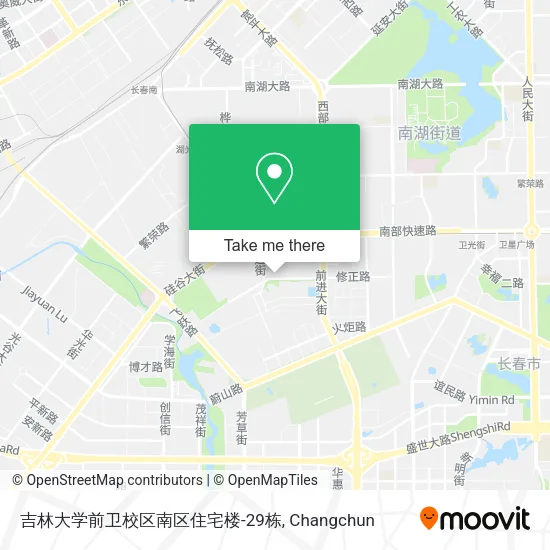吉林大学前卫校区南区住宅楼-29栋 map