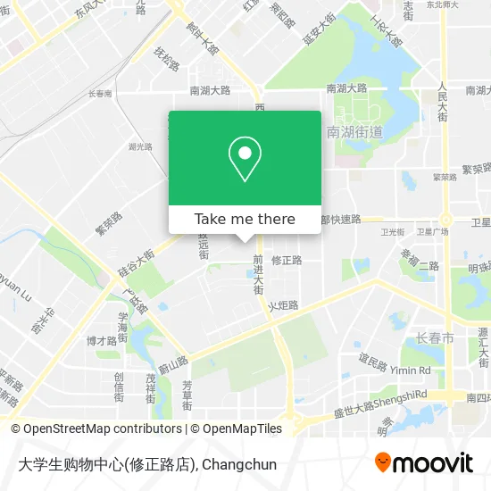 大学生购物中心(修正路店) map