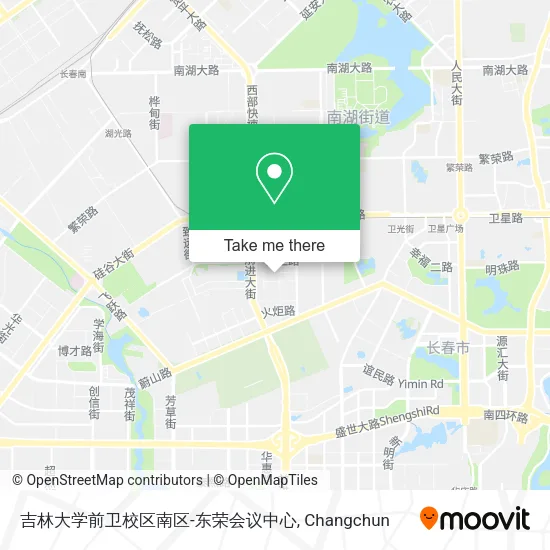 吉林大学前卫校区南区-东荣会议中心 map