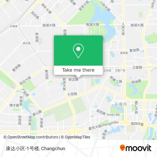 康达小区-1号楼 map