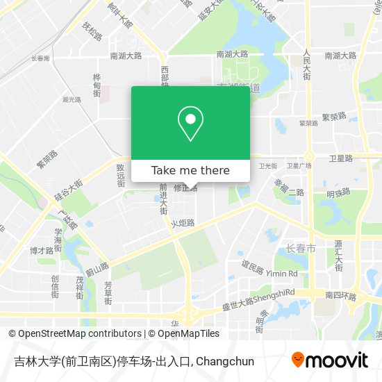 吉林大学(前卫南区)停车场-出入口 map