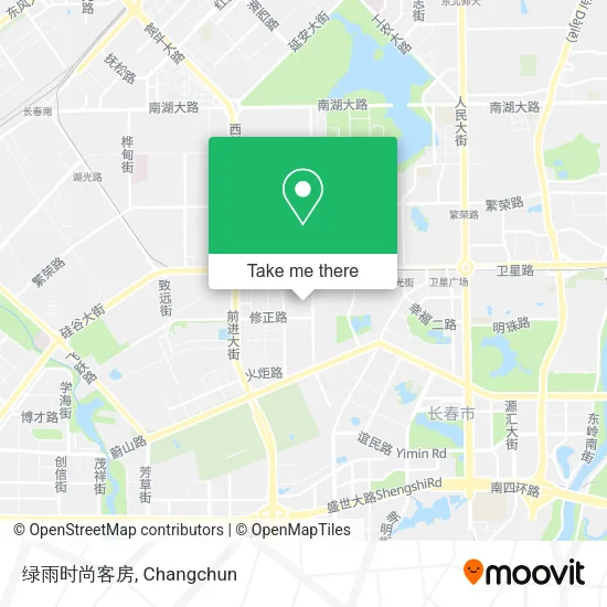 绿雨时尚客房 map