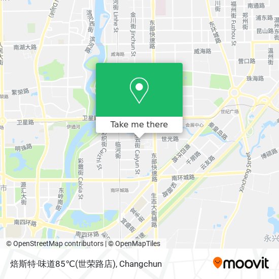 焙斯特·味道85℃(世荣路店) map