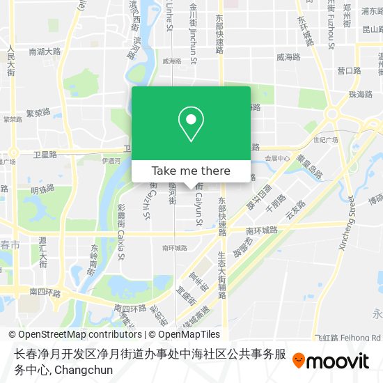 长春净月开发区净月街道办事处中海社区公共事务服务中心 map