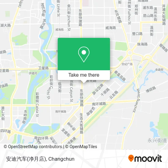 安迪汽车(净月店) map