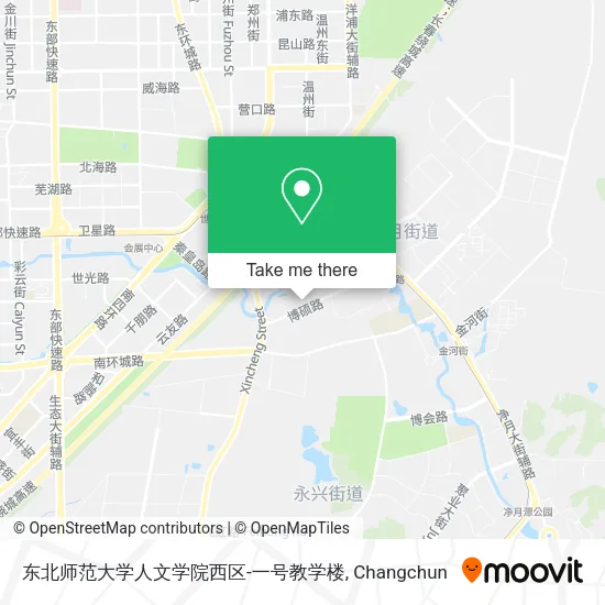 东北师范大学人文学院西区-一号教学楼 map