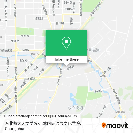 东北师大人文学院-吉林国际语言文化学院 map