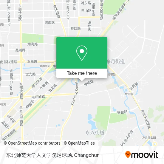 东北师范大学人文学院足球场 map