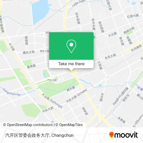 汽开区管委会政务大厅 map