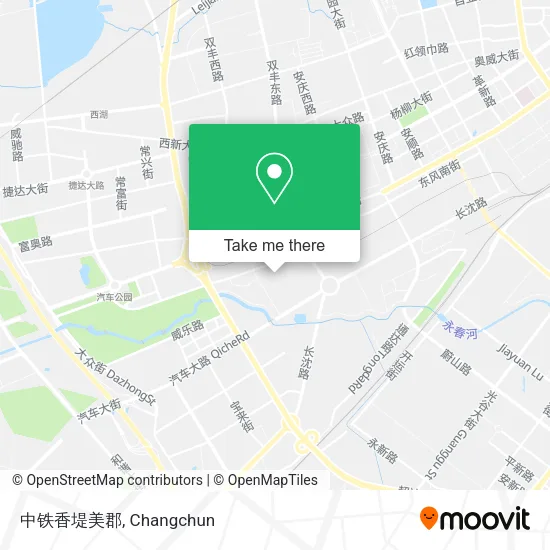 中铁香堤美郡 map