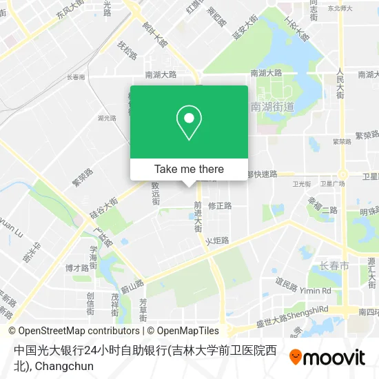 中国光大银行24小时自助银行(吉林大学前卫医院西北) map