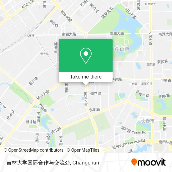 吉林大学国际合作与交流处 map