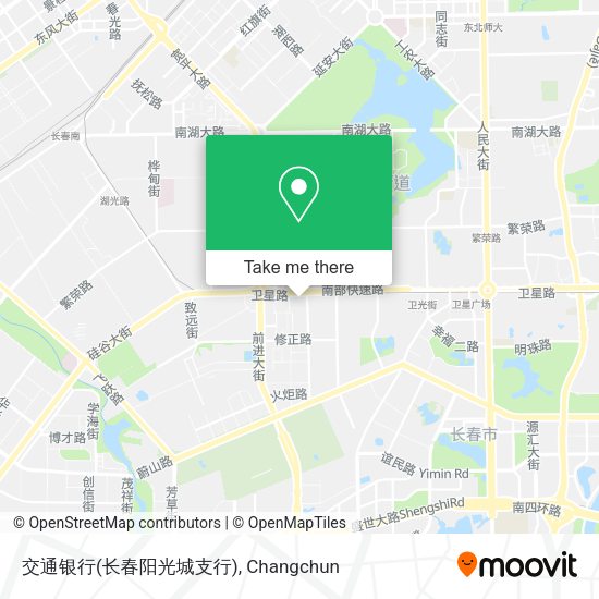 交通银行(长春阳光城支行) map