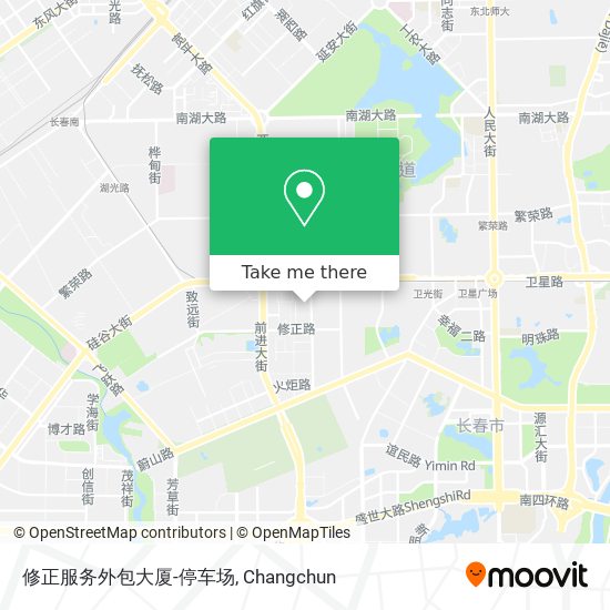 修正服务外包大厦-停车场 map