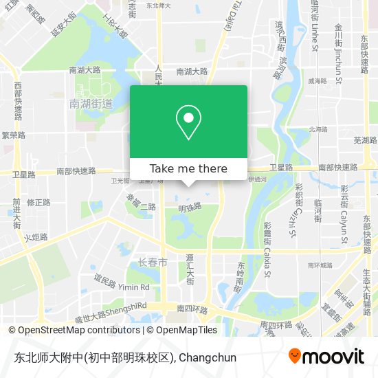 东北师大附中(初中部明珠校区) map