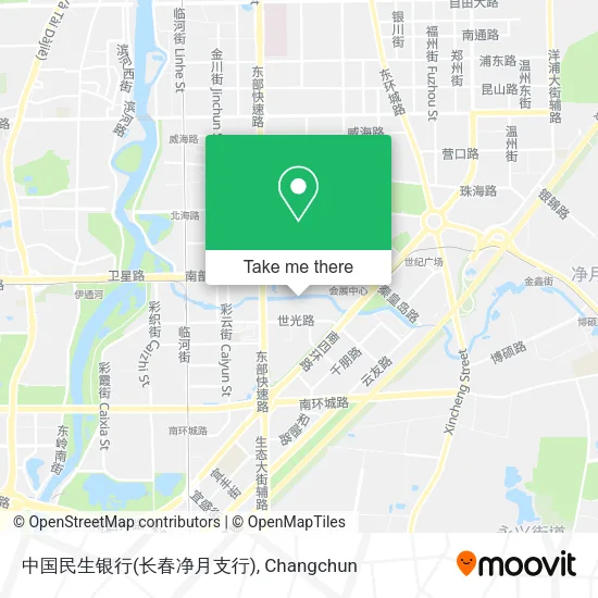 中国民生银行(长春净月支行) map