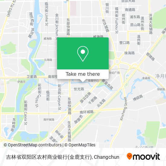 吉林省双阳区农村商业银行(金鹿支行) map