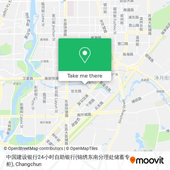中国建设银行24小时自助银行(锦绣东南分理处储蓄专柜) map