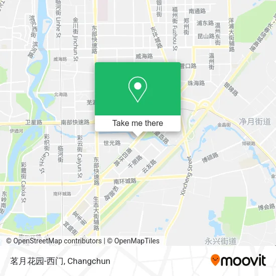 茗月花园-西门 map