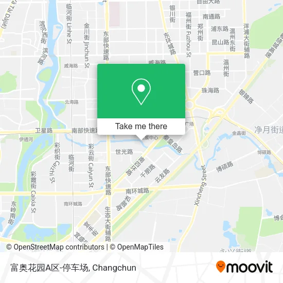 富奥花园A区-停车场 map