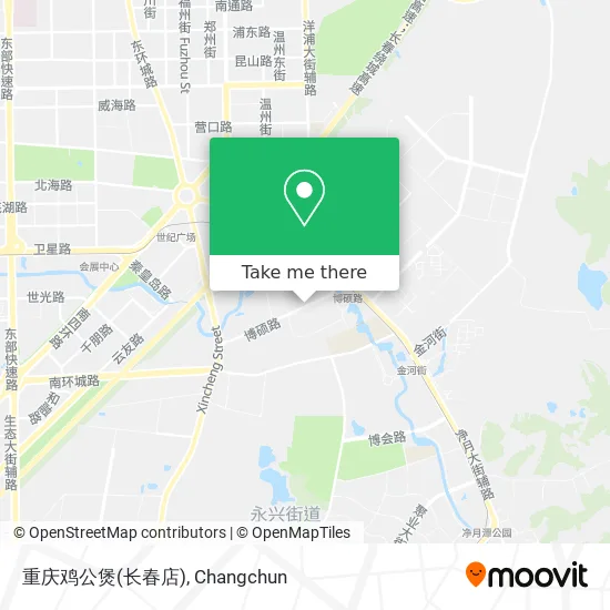 重庆鸡公煲(长春店) map