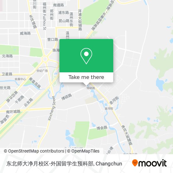 东北师大净月校区-外国留学生预科部 map