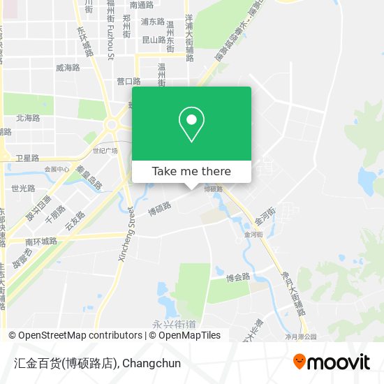 汇金百货(博硕路店) map