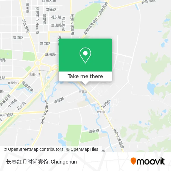 长春红月时尚宾馆 map
