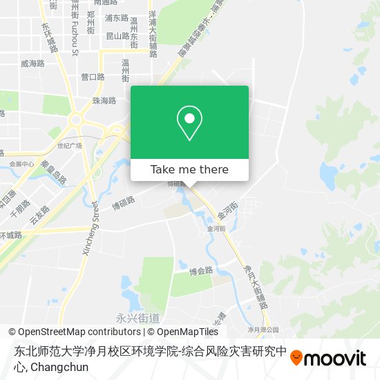 东北师范大学净月校区环境学院-综合风险灾害研究中心 map