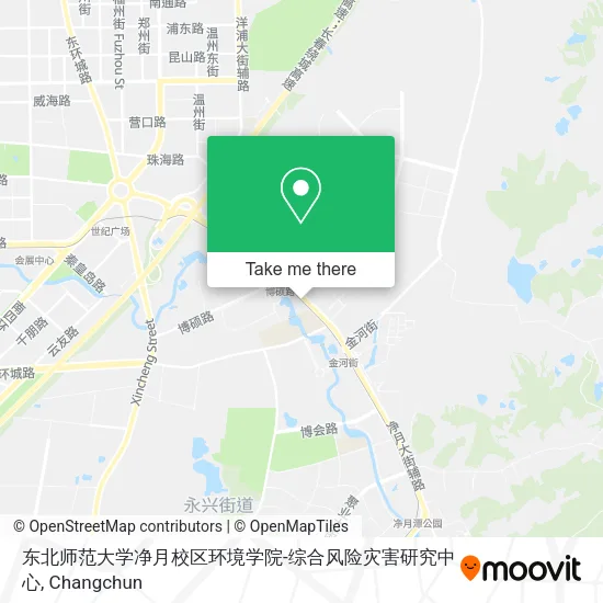 东北师范大学净月校区环境学院-综合风险灾害研究中心 map