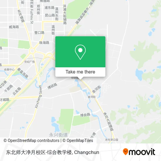 东北师大净月校区-综合教学楼 map