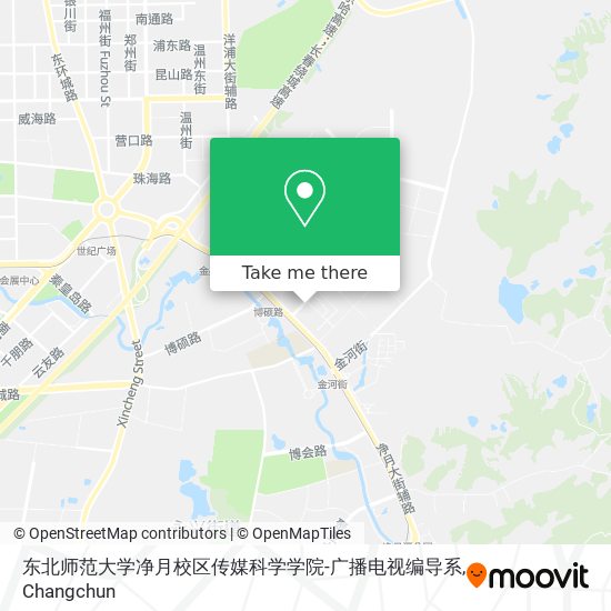 东北师范大学净月校区传媒科学学院-广播电视编导系 map