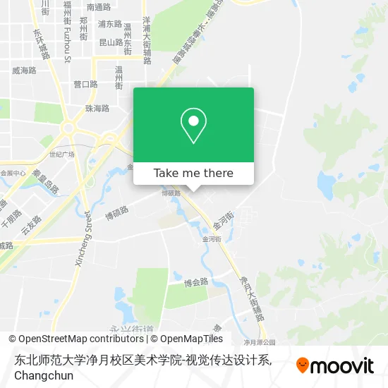 东北师范大学净月校区美术学院-视觉传达设计系 map