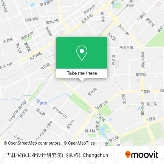 吉林省轻工业设计研究院(飞跃路) map