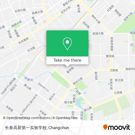 长春高新第一实验学校 map
