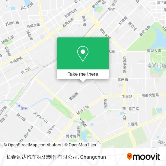 长春远达汽车标识制作有限公司 map