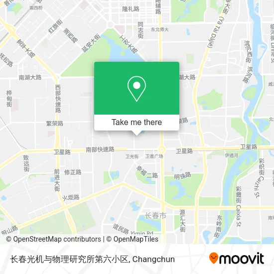 长春光机与物理研究所第六小区 map