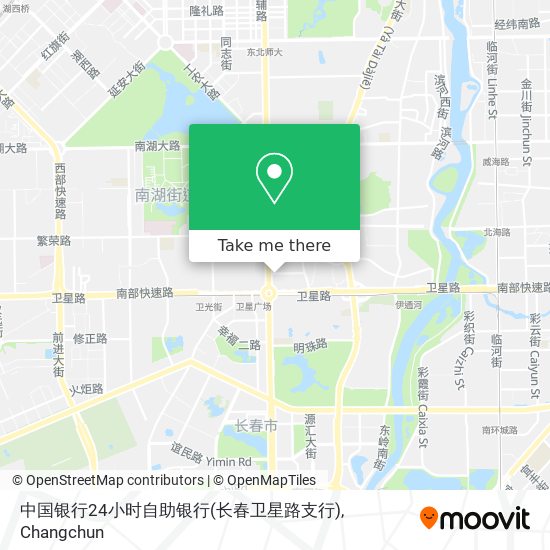 中国银行24小时自助银行(长春卫星路支行) map