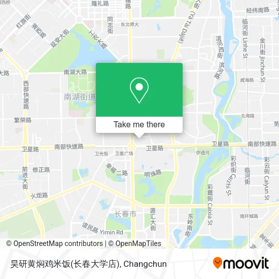 昊研黄焖鸡米饭(长春大学店) map