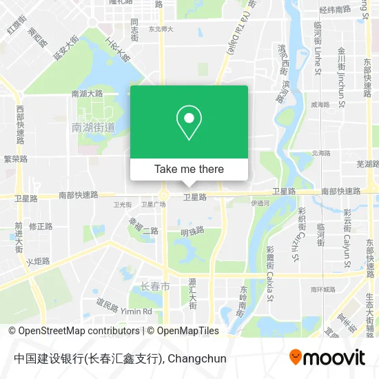 中国建设银行(长春汇鑫支行) map